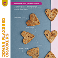Jowar Flaxseed Crackers Jowar Flaxseed Crackers