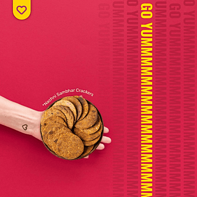 Nachni Sambhar Crackers