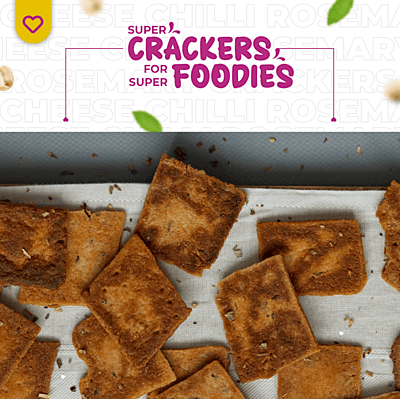 Cheese Chilli Rosemary Crackers